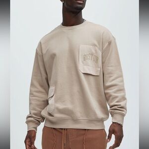 Boston Cargo Pocket Crewneck Sweatshirt